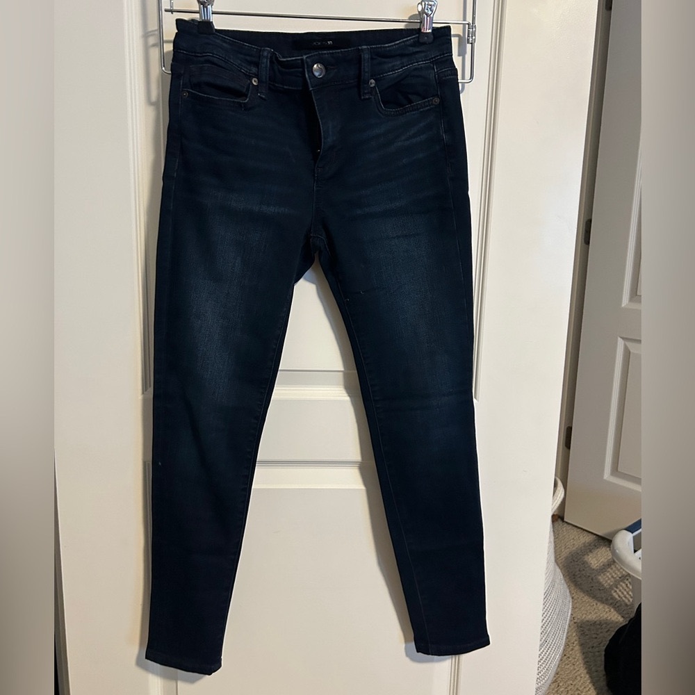 Joes dark skinny jean, mid-rise, size 26